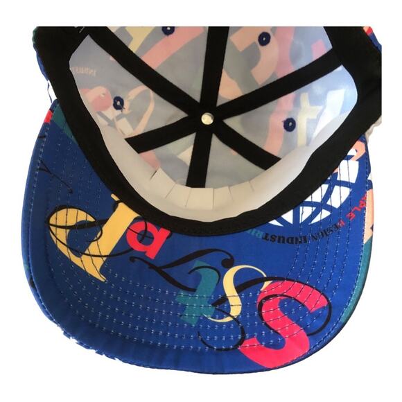 Staple NWT Men’s Streetwear Blue Red Orange Yellow Graphic Snap-Back Hat - Picture 10 of 12